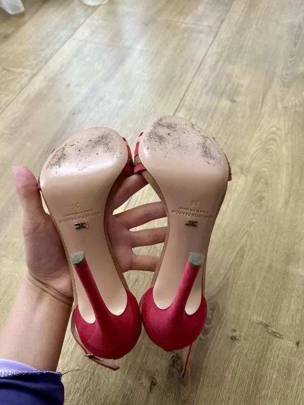 Sandale cu toc Elisabetta Franchi EU 36 | Fuchsia, Piele naturală - Image 6