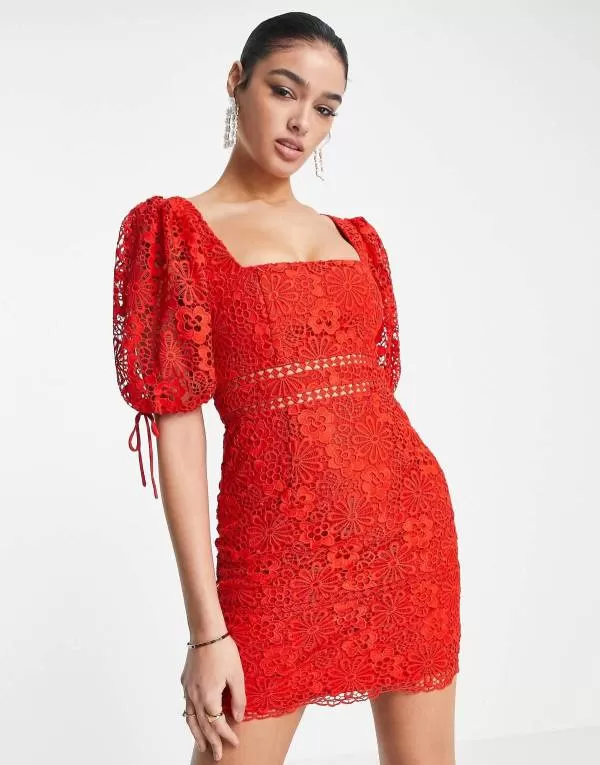 Rochie de seară ASOS EU 36 | Roșu, Mini - Image 2