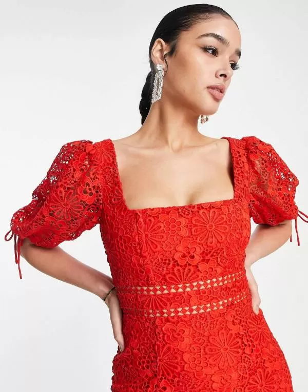 Rochie de seară ASOS EU 36 | Roșu, Mini - Image 4