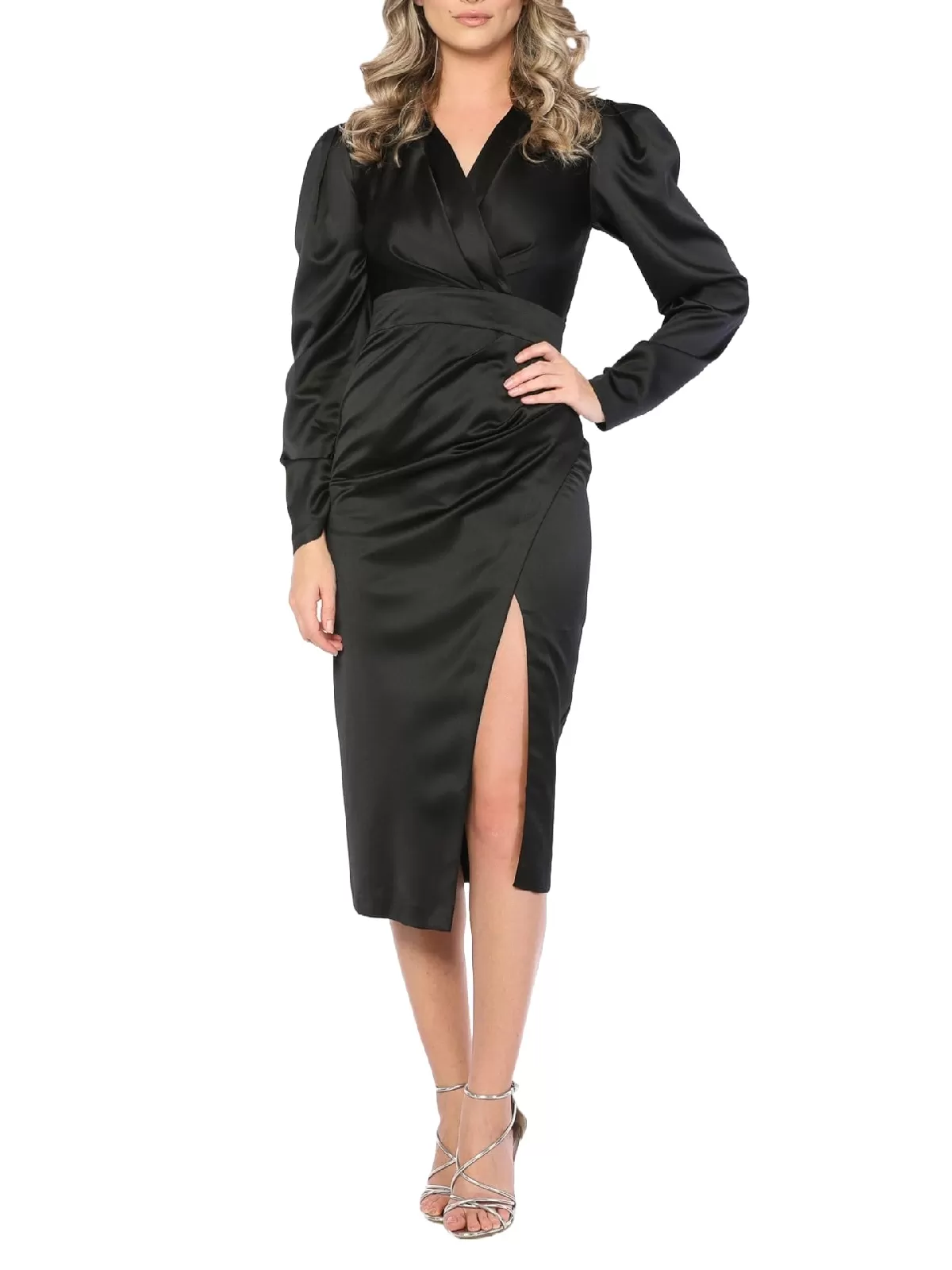 Rochie de seară TGH EU 34 | Negru, Midi