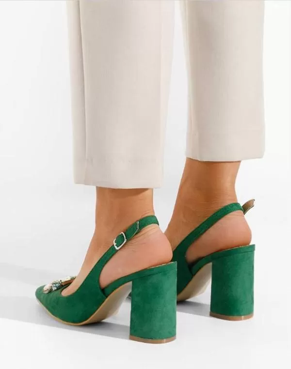 Pantofi cu toc înalt Zapatos S | Verde - Image 7