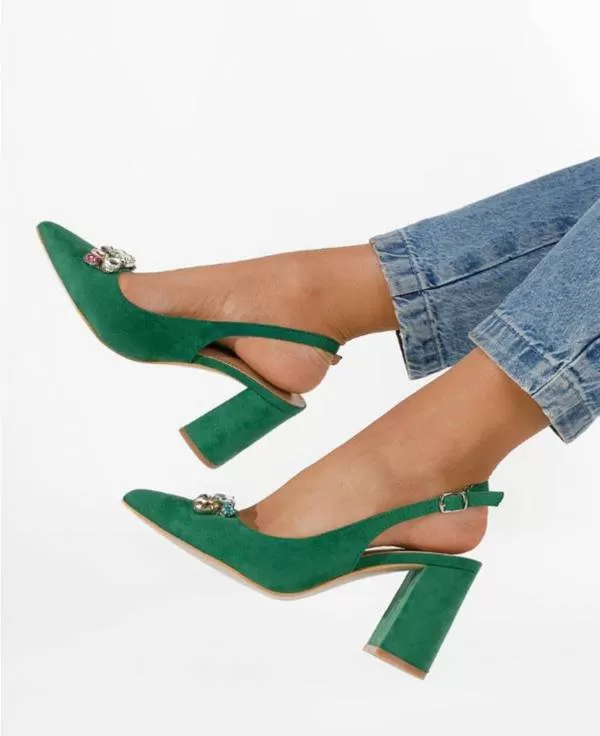 Pantofi cu toc înalt Zapatos S | Verde - Image 8