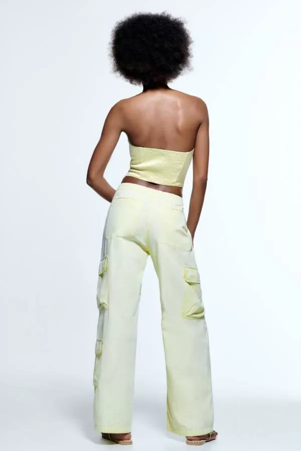 Top Zara XS | Verde, Normal, Poliester - Image 3
