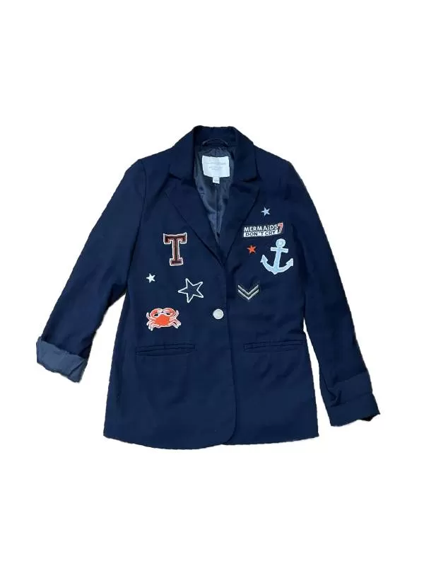 Sacou Tom Tailor EU 36 | Albastru, Normal, Bumbac