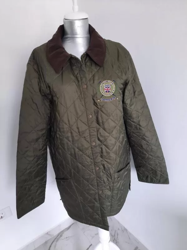 Geacă matlasată BARBOUR XL | Verde, Fără glugă, Monocrom - Image 2