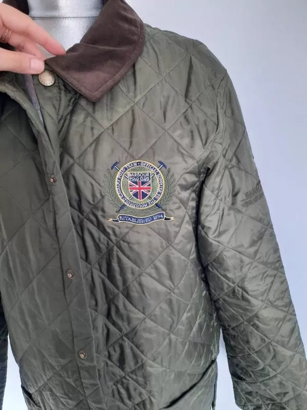 Geacă matlasată BARBOUR XL | Verde, Fără glugă, Monocrom - Image 3
