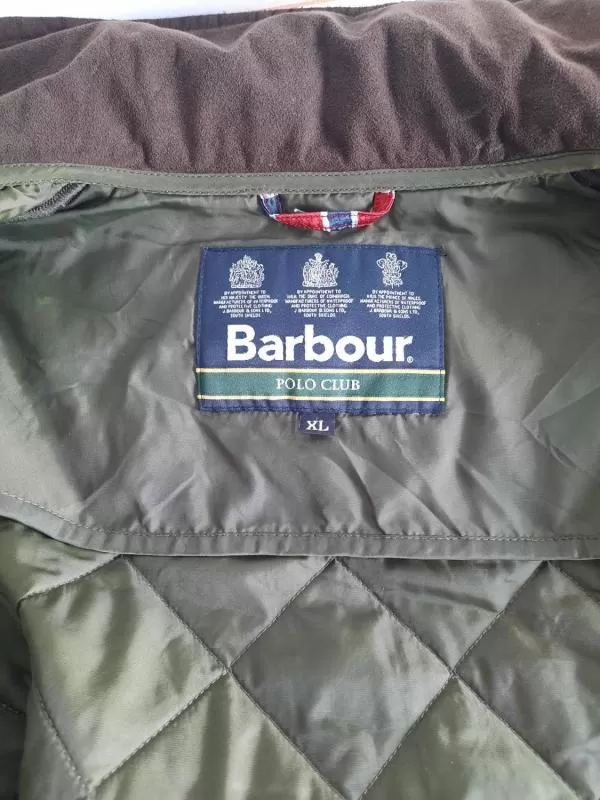 Geacă matlasată BARBOUR XL | Verde, Fără glugă, Monocrom - Image 5