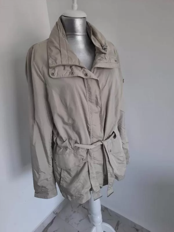 Geacă parka Geox EU 50 | Crem, Fără glugă, Monocrom, Vâscoză - Image 2