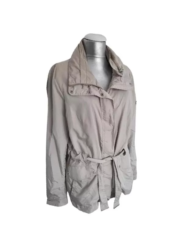 Geacă parka Geox EU 50 | Crem, Fără glugă, Monocrom, Vâscoză
