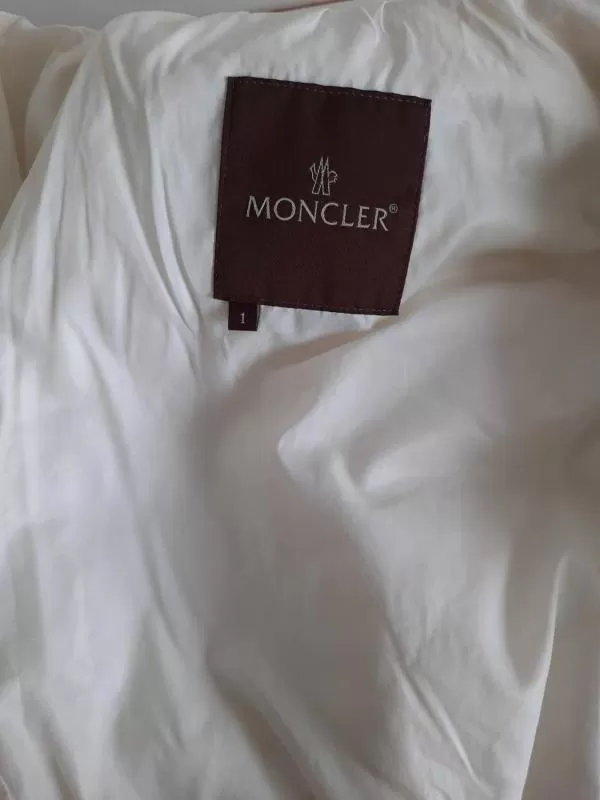 Geacă de iarnă Moncler M | Crem, Cu glugă detașabilă, Monocrom - Image 5