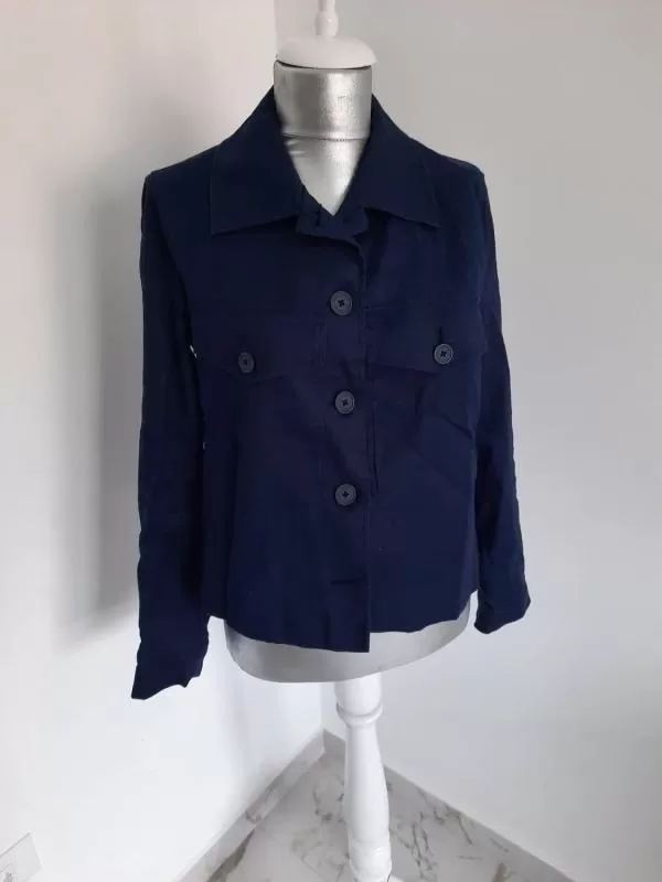 Îmbrăcăminte de exterior (Outerwear) United Colors of Benetton EU 42 | Albastru, Fără glugă, Monocrom, Denim - Image 2