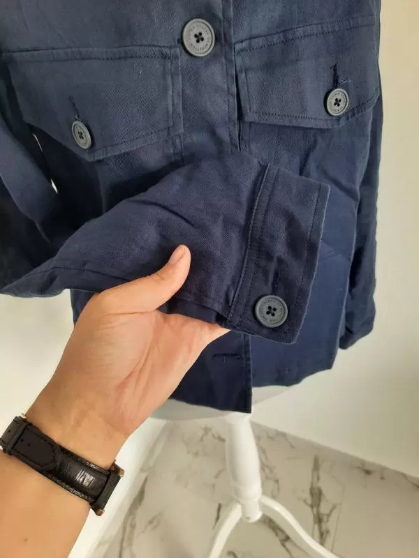 Îmbrăcăminte de exterior (Outerwear) United Colors of Benetton EU 42 | Albastru, Fără glugă, Monocrom, Denim - Image 4