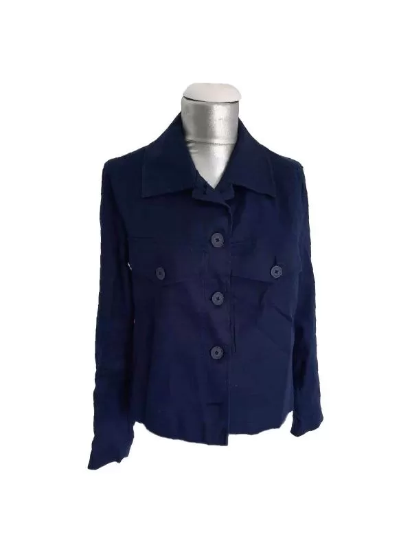 Îmbrăcăminte de exterior (Outerwear) United Colors of Benetton EU 42 | Albastru, Fără glugă, Monocrom, Denim