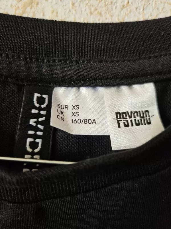 Top H&M XS | Negru, Normal, Bumbac - Image 5