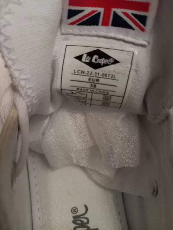 Teniși Lee Cooper EU 38 | Alb, Pânză - Image 3