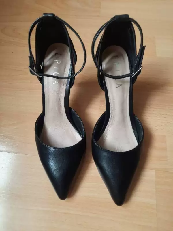 Pantofi cu toc înalt Epica EU 39 | Negru, Piele naturală - Image 5
