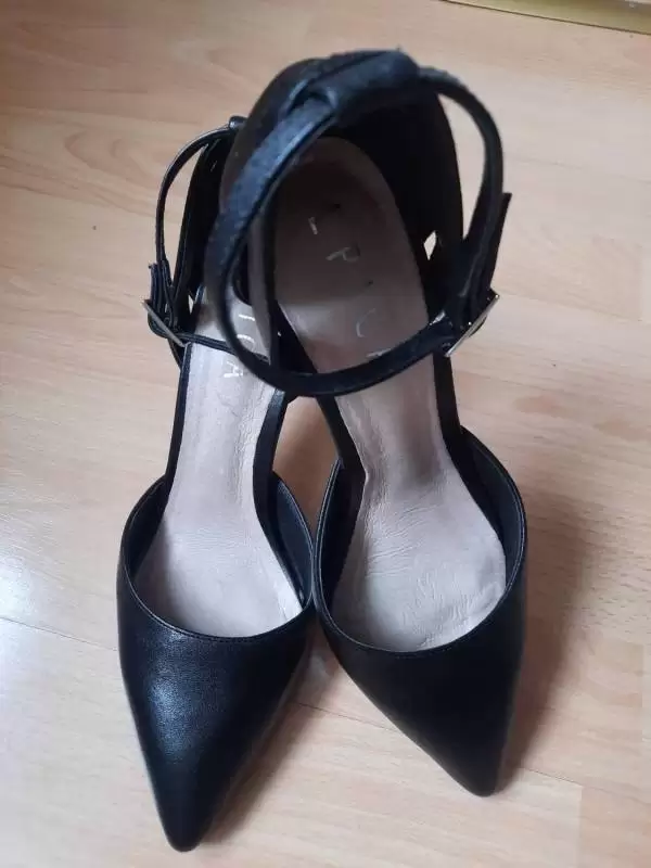 Pantofi cu toc înalt Epica EU 39 | Negru, Piele naturală - Image 2