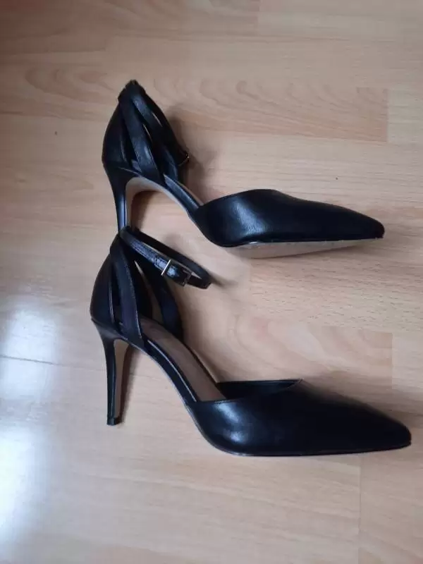 Pantofi cu toc înalt Epica EU 39 | Negru, Piele naturală - Image 3