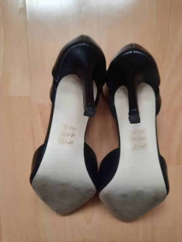 Pantofi cu toc înalt Epica EU 39 | Negru, Piele naturală - Image 4