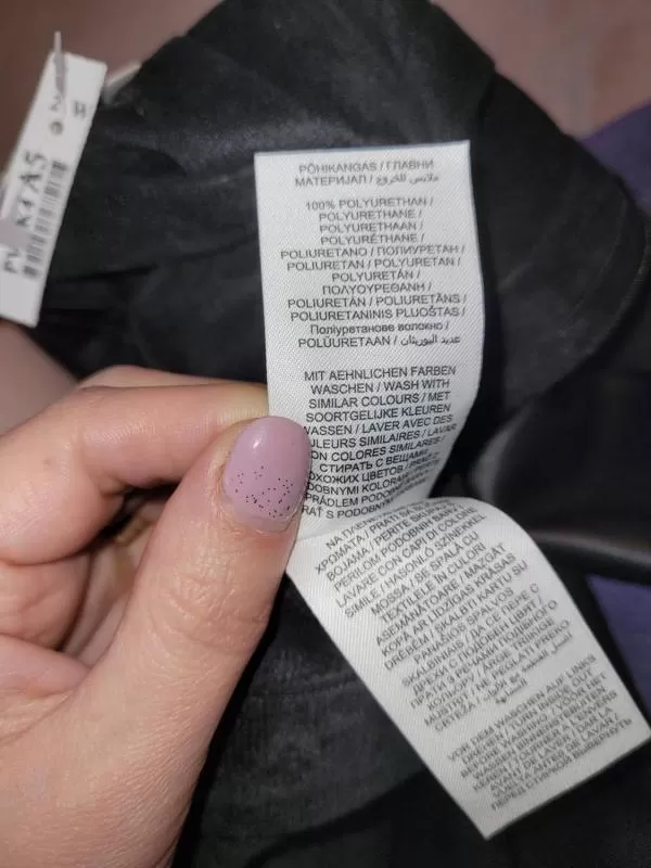 Fustă Review XS | Negru, Mini, Poliuretan - Image 6