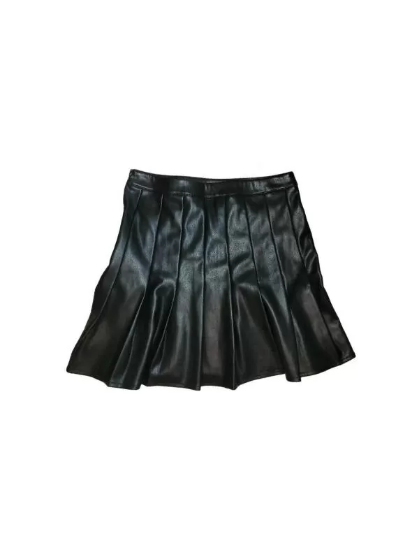 Fustă Review XS | Negru, Mini, Poliuretan