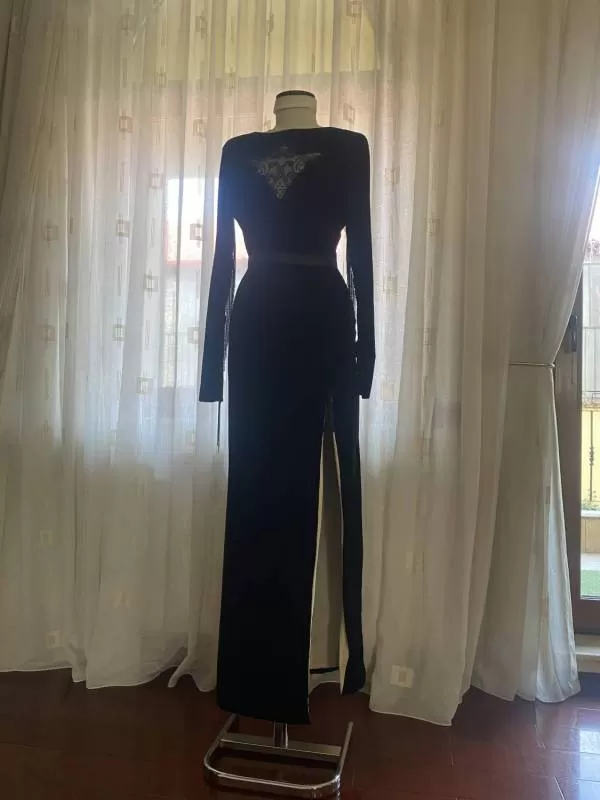 Rochie de seară Manuri EU 36 | Negru, Maxi - Image 6
