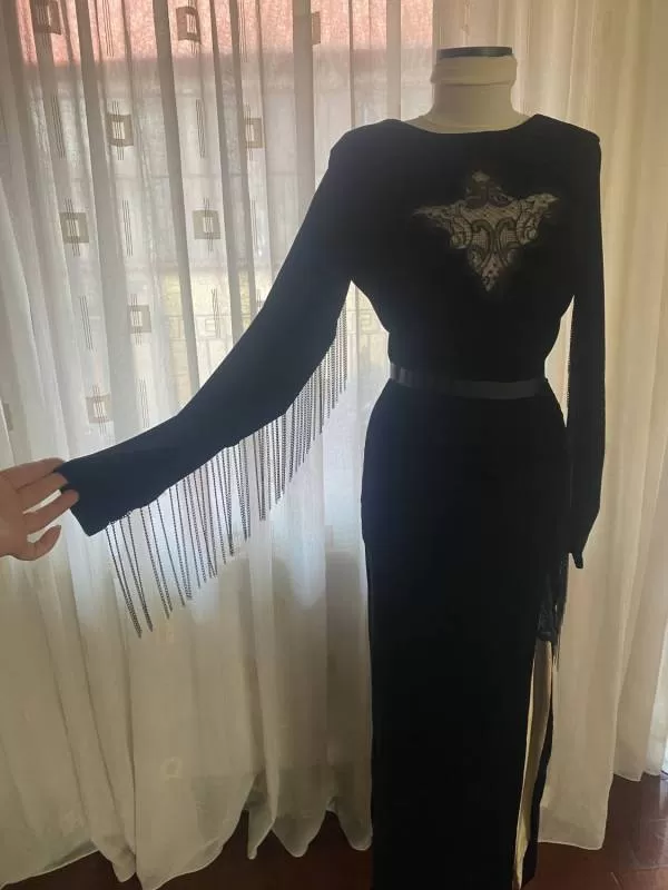 Rochie de seară Manuri EU 36 | Negru, Maxi - Image 9