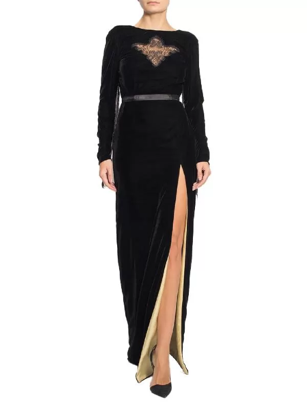 Rochie de seară Manuri EU 36 | Negru, Maxi