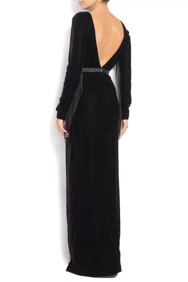 Rochie de seară Manuri EU 36 | Negru, Maxi - Image 3
