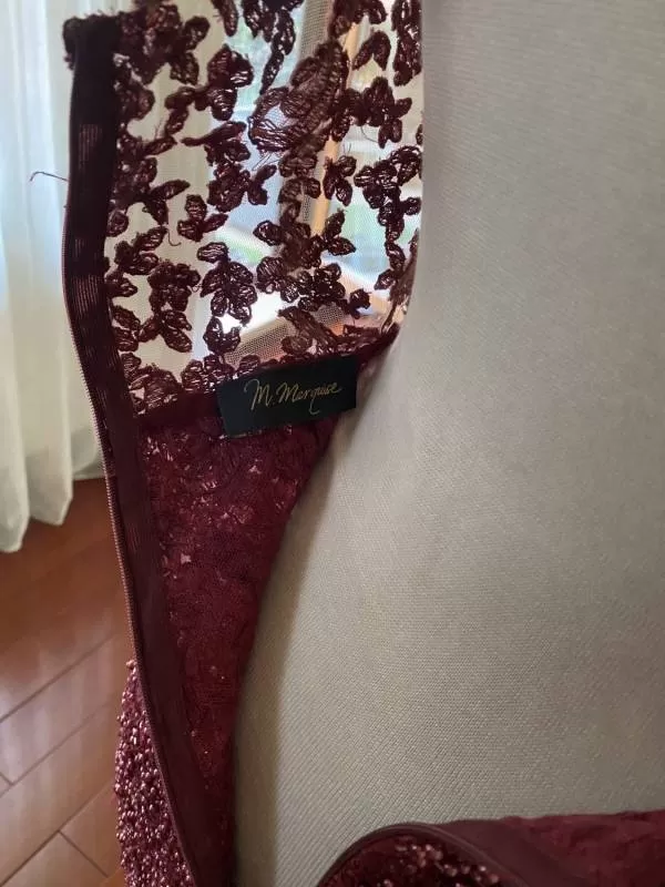 Rochie de seară M.Marquise S | Burgundy, Maxi - Image 6