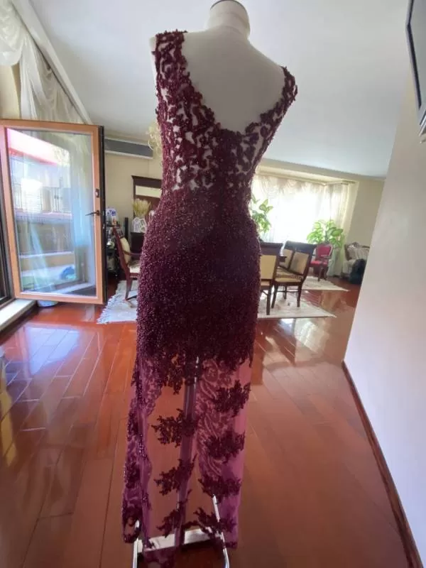 Rochie de seară M.Marquise S | Burgundy, Maxi - Image 5