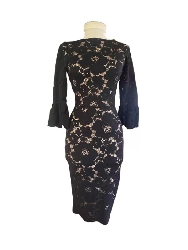 Rochie de seară Pnk EU 36 | Negru, Midi