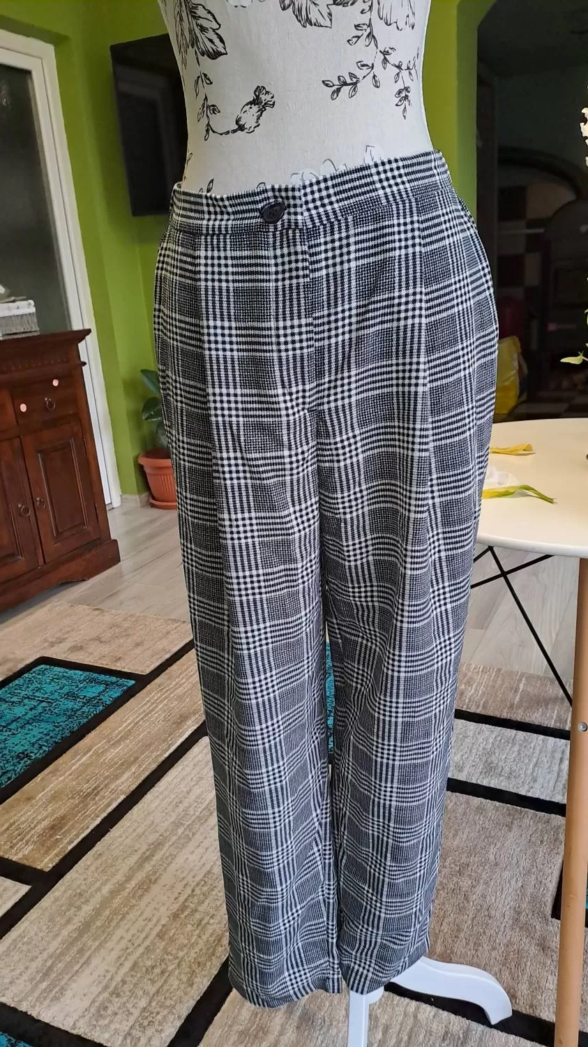 Pantaloni H&M EU 38 | Gri, Lungi, Poliester - Image 2