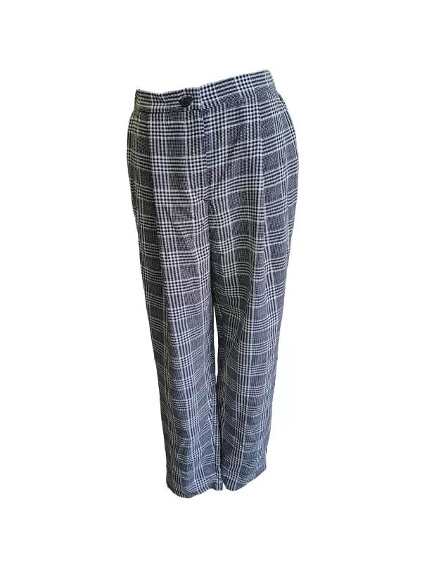 Pantaloni H&M EU 38 | Gri, Lungi, Poliester