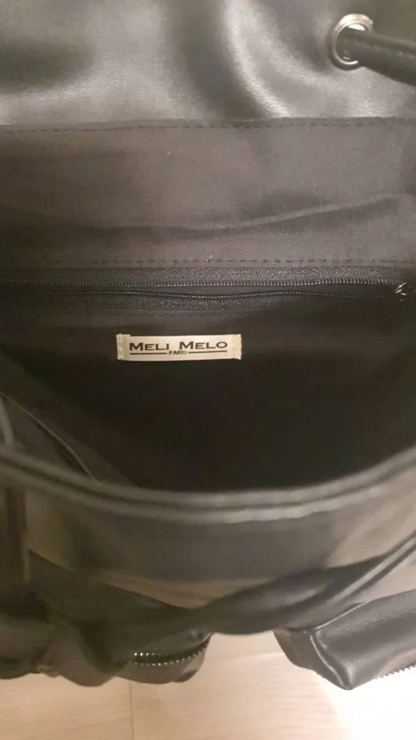 Rucsac Meli Melo | Negru, Poliuretan - Image 3