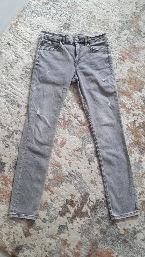 Blugi Esprit EU 36 | Gri, Lungi, Bumbac - Image 7
