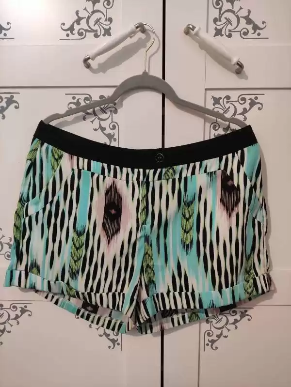 Pantaloni Jennifer Lopez EU 40 | Turcoaz, Scurți, Poliester - Image 2