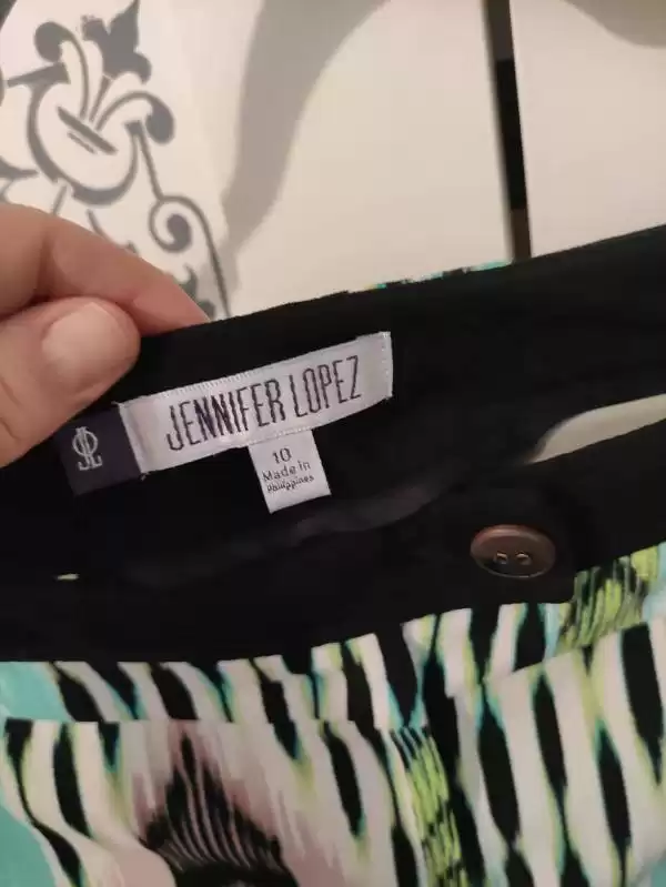 Pantaloni Jennifer Lopez EU 40 | Turcoaz, Scurți, Poliester - Image 4