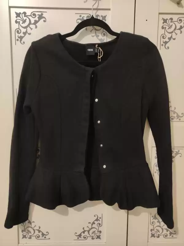 Sacou ASOS EU 36 | Negru, Normal, Bumbac - Image 2