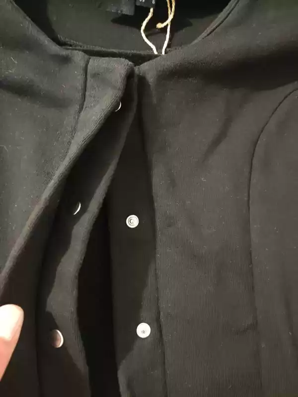 Sacou ASOS EU 36 | Negru, Normal, Bumbac - Image 6