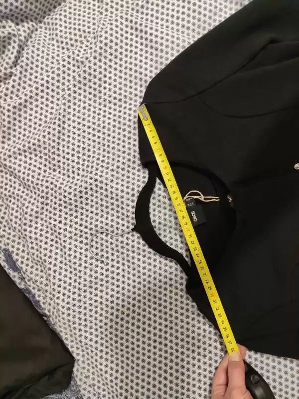 Sacou ASOS EU 36 | Negru, Normal, Bumbac - Image 7