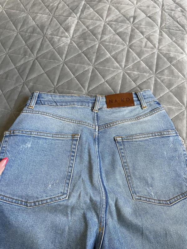 Blugi NA-KD EU 36 | Albastru, Lungi, Talie medie, Slim fit, Denim - Image 6