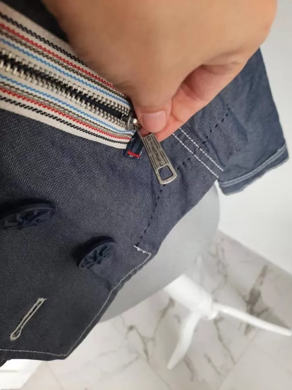 Geacă din denim Diesel XS | Albastru, Fără glugă, Denim - Image 4