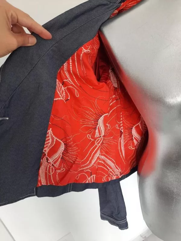 Geacă din denim Diesel XS | Albastru, Fără glugă, Denim - Image 6