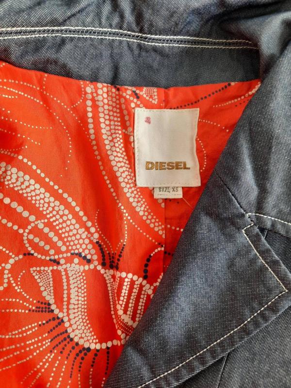 Geacă din denim Diesel XS | Albastru, Fără glugă, Denim - Image 7