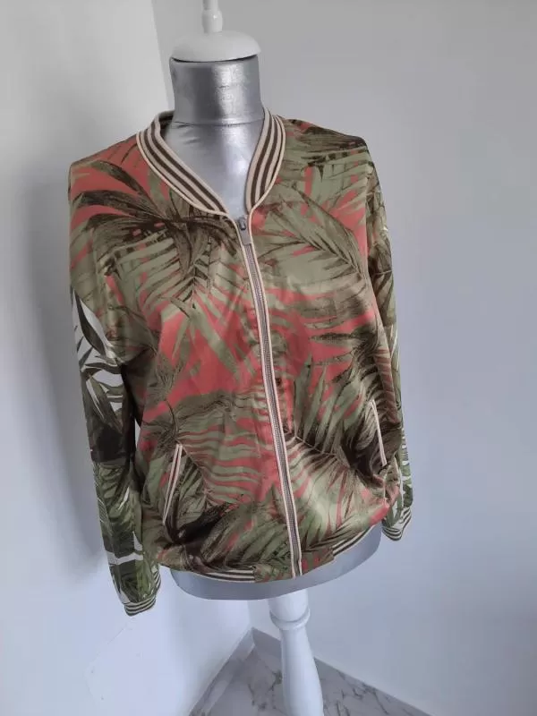 Geacă bomber Scotch & Soda M | Verde, Fără glugă, Floral Tropical - Image 6