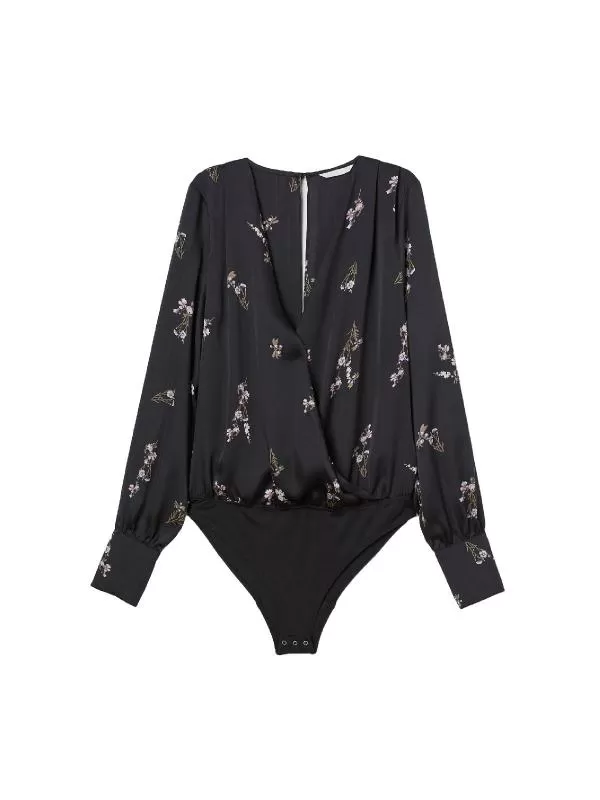 Body H&M EU 34 | Negru, Normal, Poliester