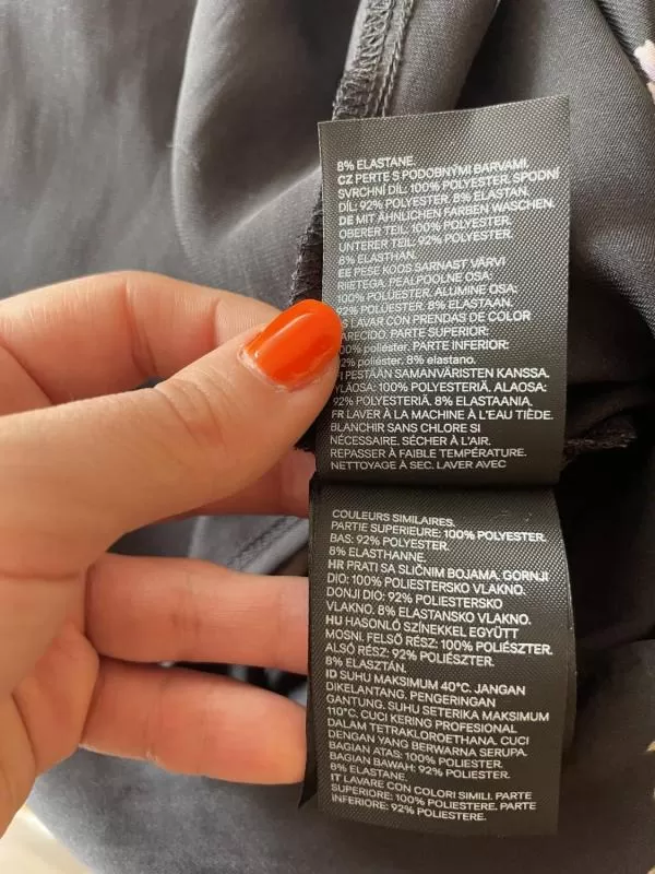 Body H&M EU 34 | Negru, Normal, Poliester - Image 9
