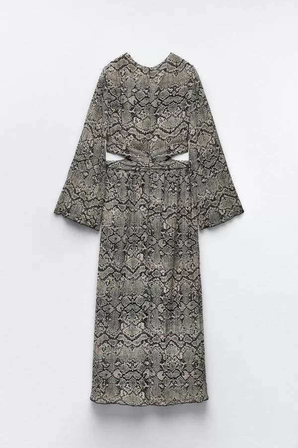 Rochie de seară Zara M | Gri, Maxi - Image 8