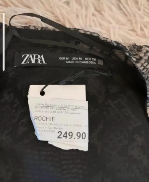 Rochie de seară Zara M | Gri, Maxi - Image 11